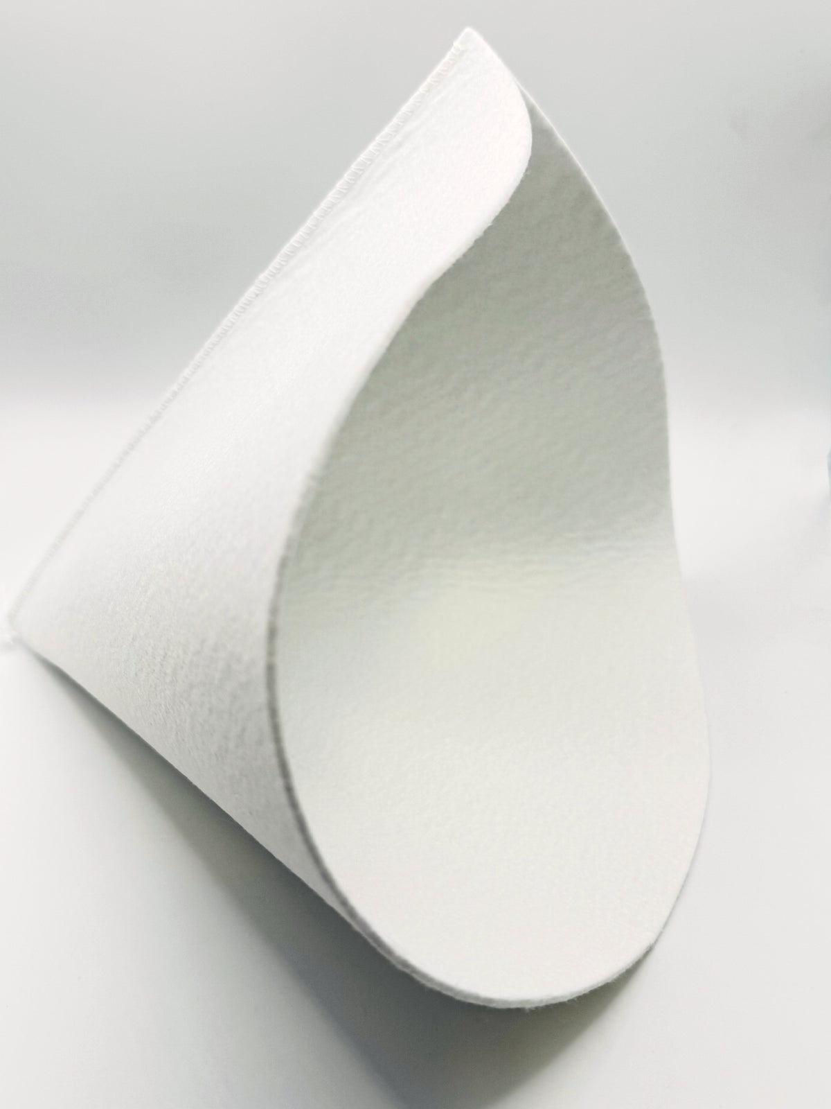 Inside of the Orlon felt cone filter where hot maple syrup is poured